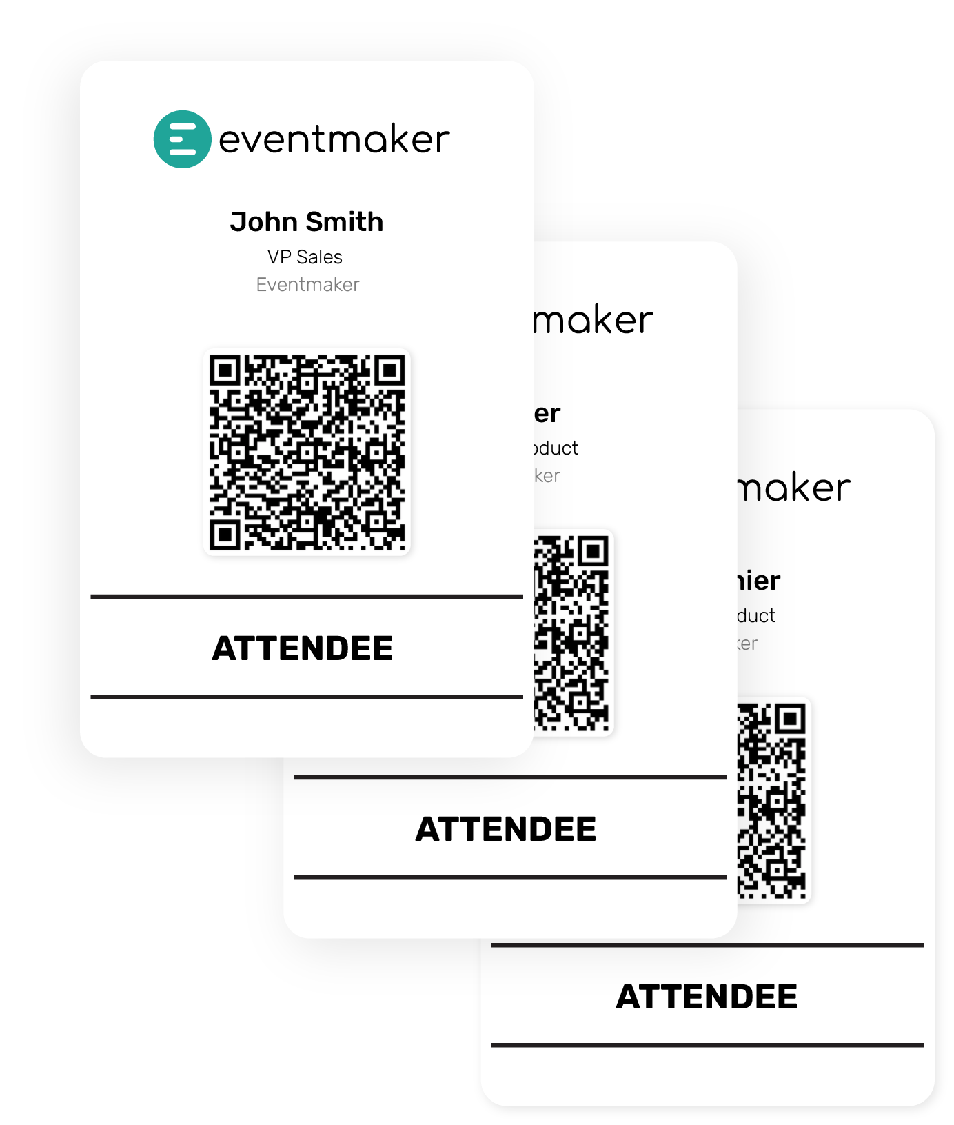 Create badges with QR code on your events | Eventmaker