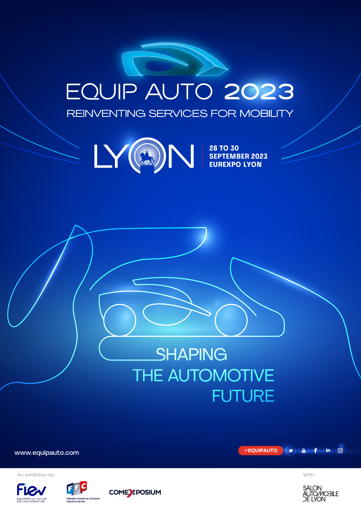 Affiche salon EQUIP AUTO Lyon 2023
