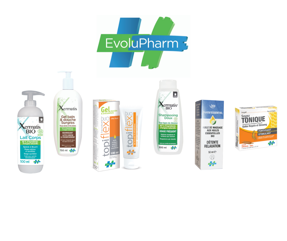 5 sacs de produits Evolupharm