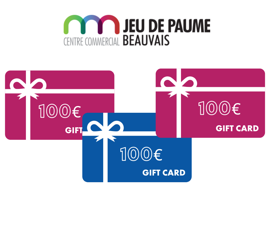 3 cartes cadeaux de 100€