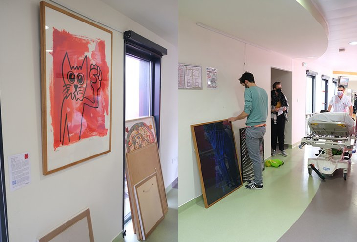 À l’hôpital de Haut-Lévêque, l’art pour les patients en radiothérapie