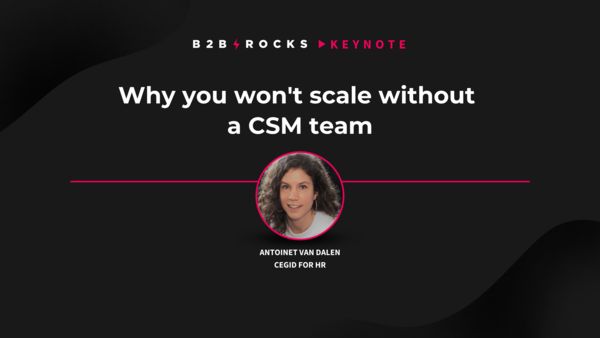 Why you won't scale without a CSM team