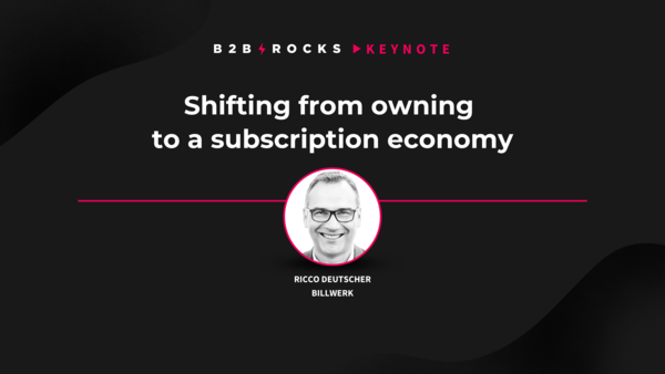 Shifting from owning to a subscription economy