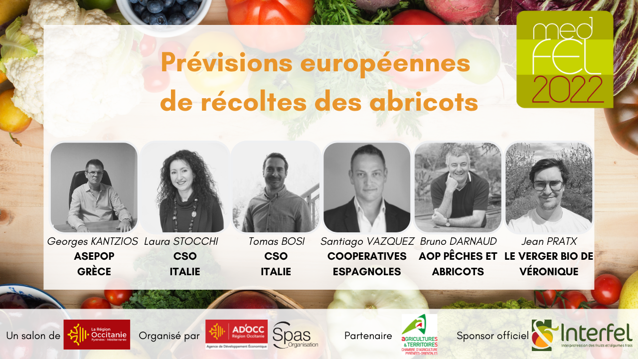 Prévisions Européennes de récoltes des abricots