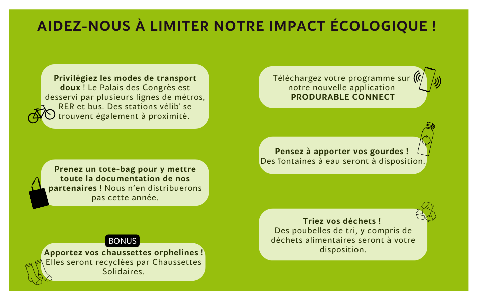 Aidez-nous à limiter notre impact écologique !