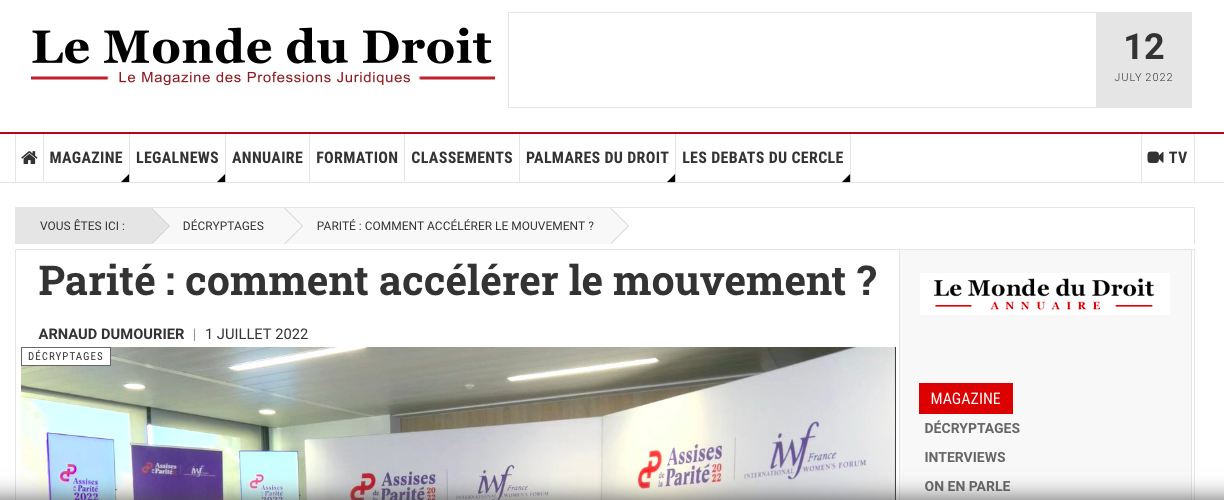 Le Monde du Droit 
