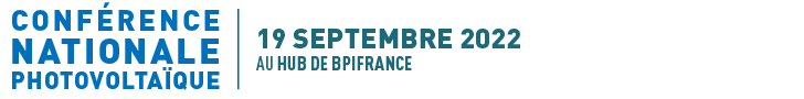 Conférence Nationale Photovoltaïque - 19 septembre 2022