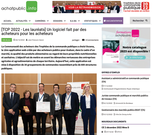 [TCP 2022 - Les lauréats] Un logiciel fait par des acheteurs pour les acheteurs