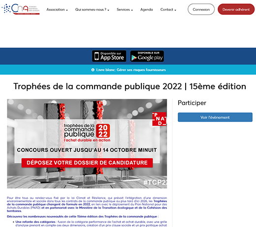 Trophées de la commande publique 2022 | 15ème édition