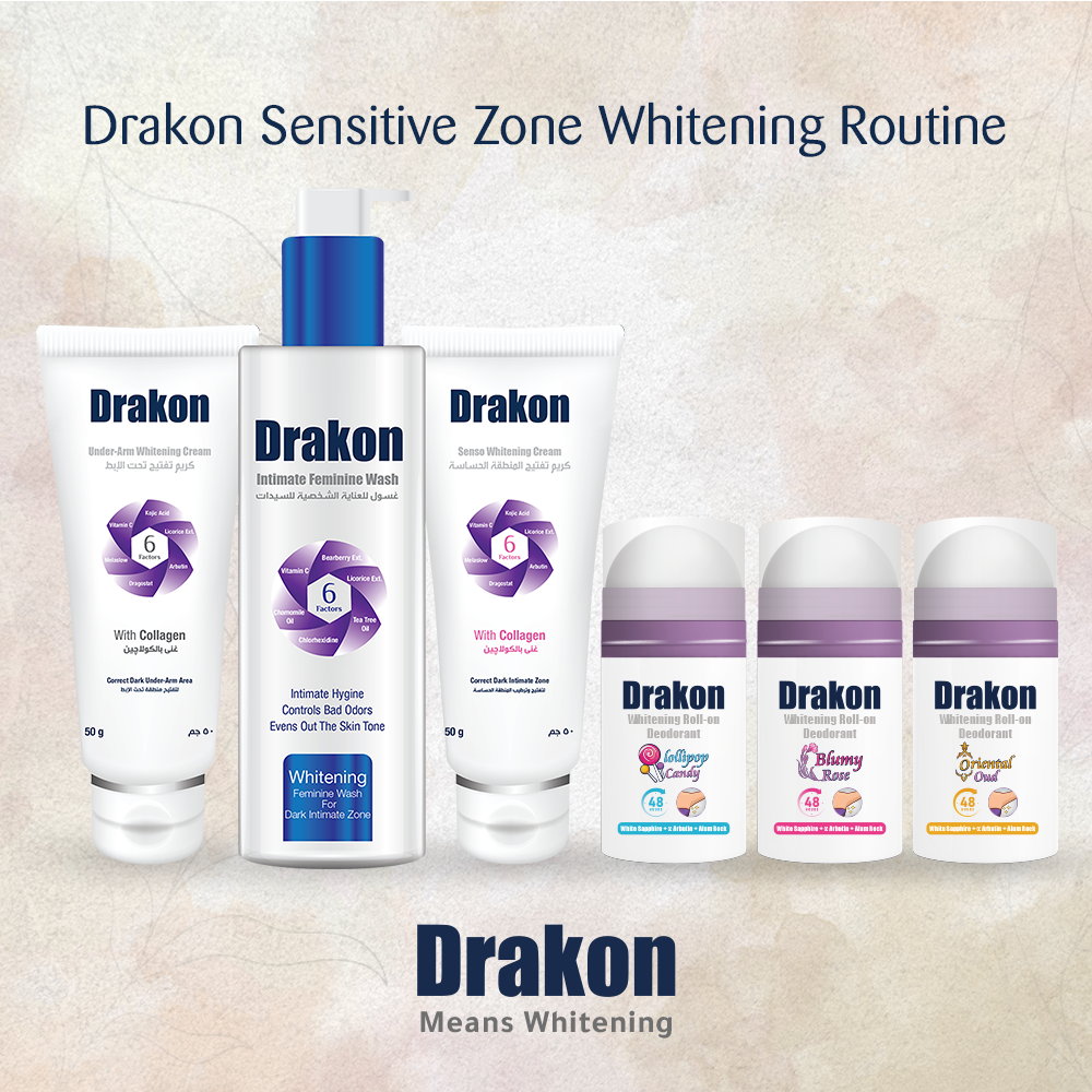 Drakon Sensitive Zone Whitening Routine
