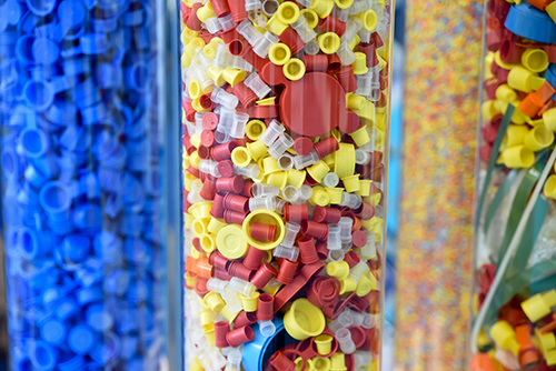 echantillons de matiere broyée