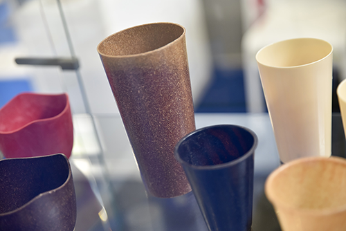 échantillons de matière en exposition