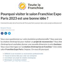 Toute la franchise Expo paris