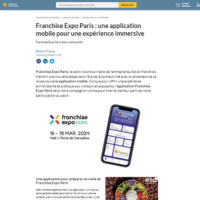 Franchise Expo Paris : une application mobile pour une expérience immersive