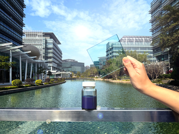 Transparent sun nanocurtain