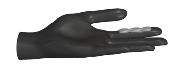 Non-contact sanitizer dispenser glove
