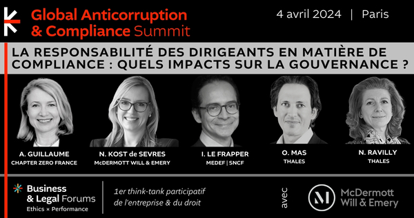 La responsabilité des dirigeants en matière de Compliance : quels impacts sur la gouvernance ?