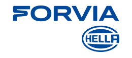 Logo FORVIA HELLA, exposant EQUIP AUTO Paris 2025