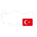 Turquie pays et drapeau
