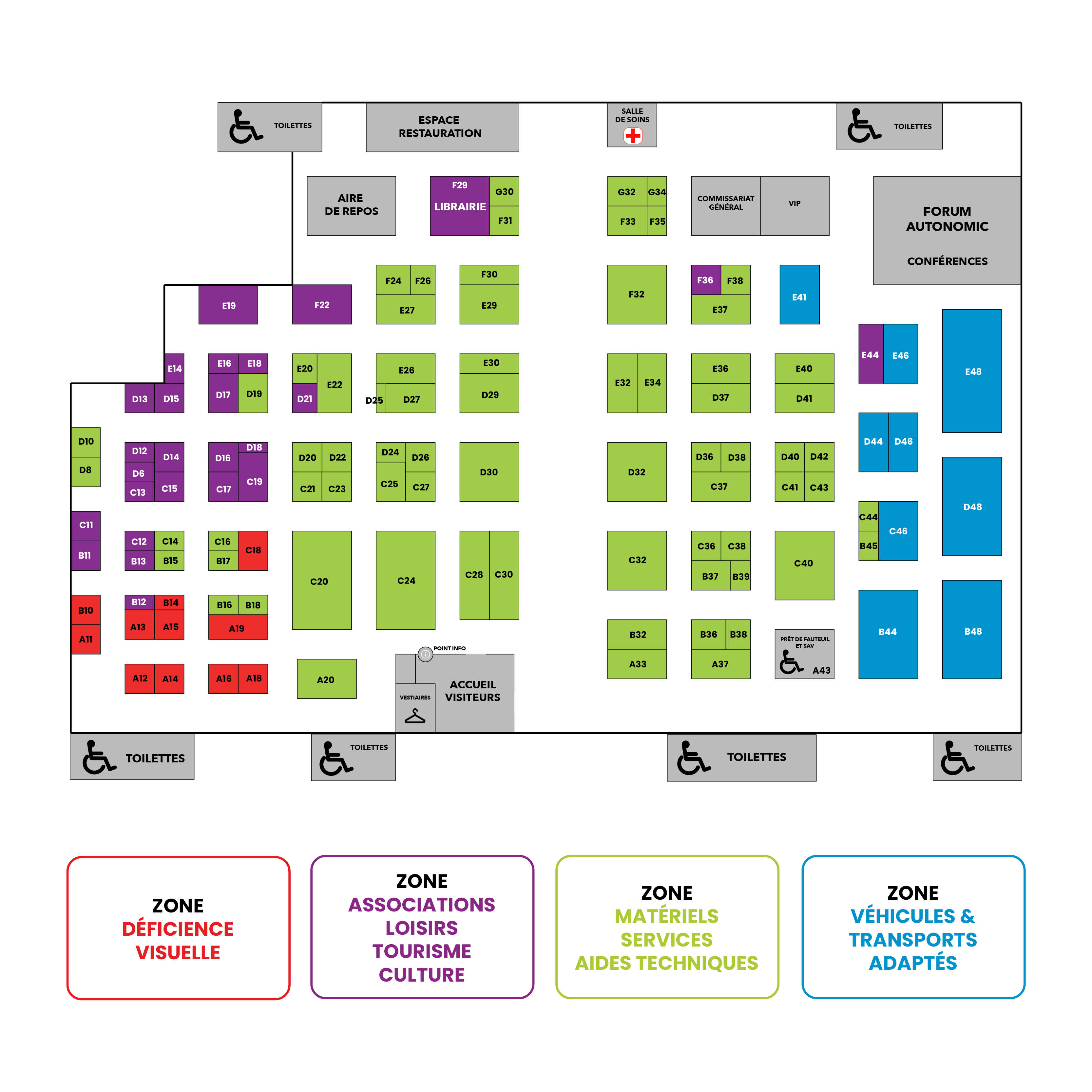 Plan du salon Autonomic Sud
