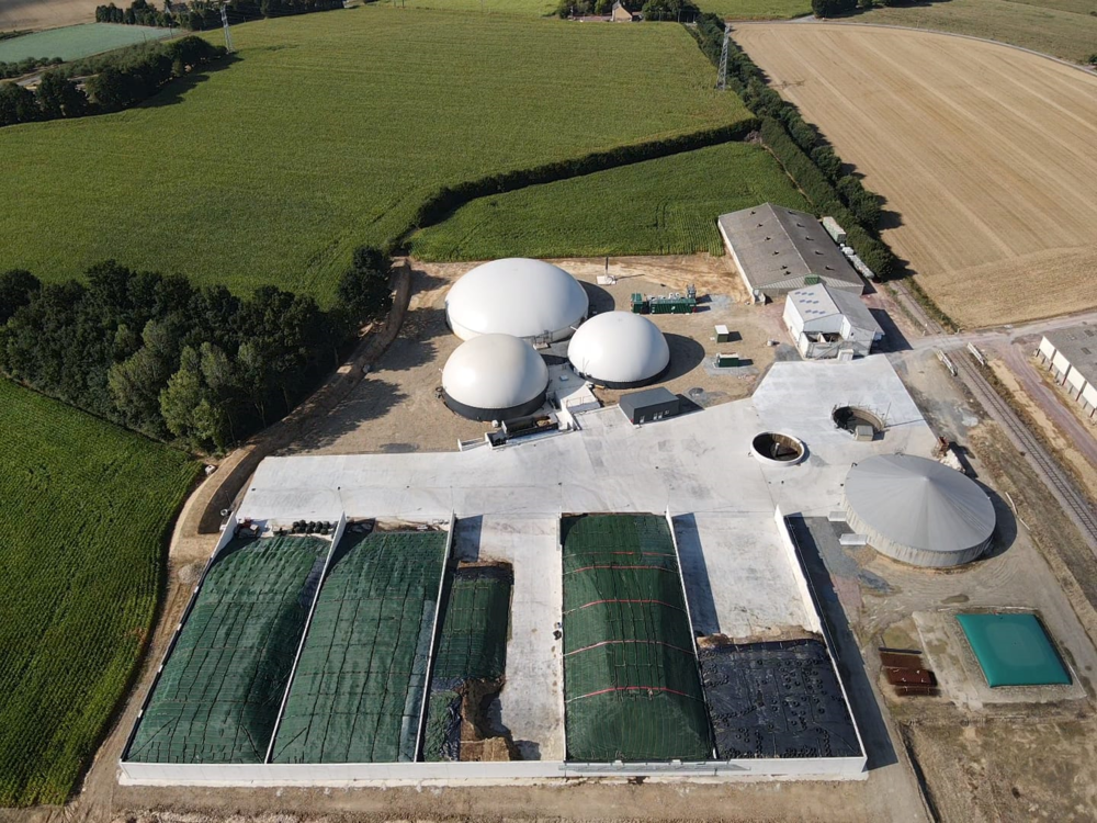 Unité méthanisation agricole