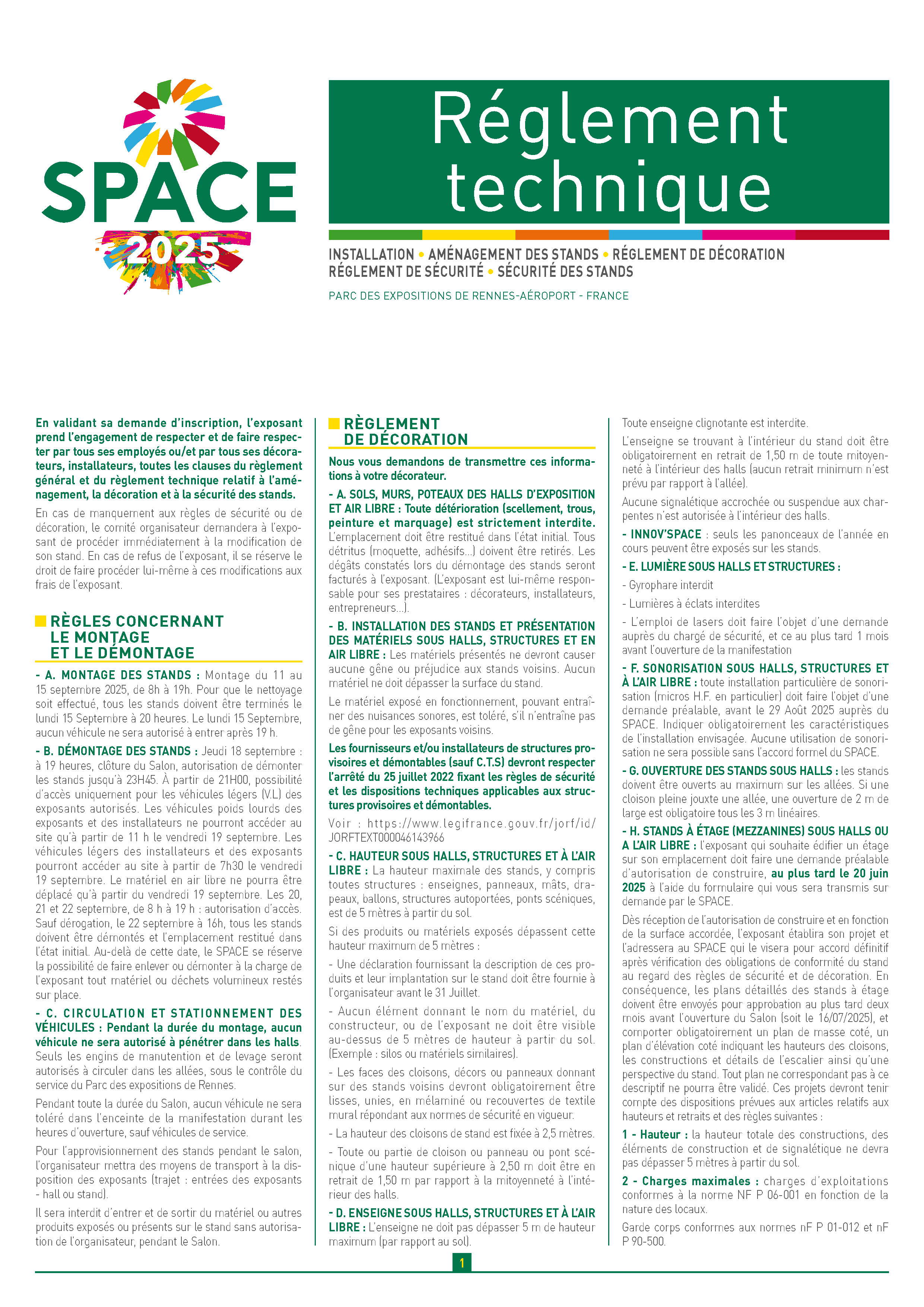 Règlement technique