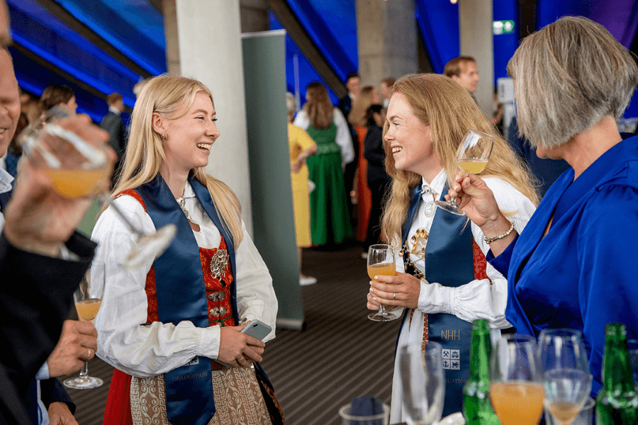 Students partying at CEMS annual events