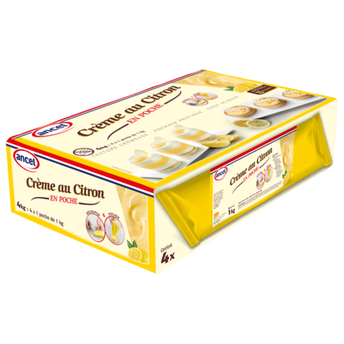 Crème au citron en poche