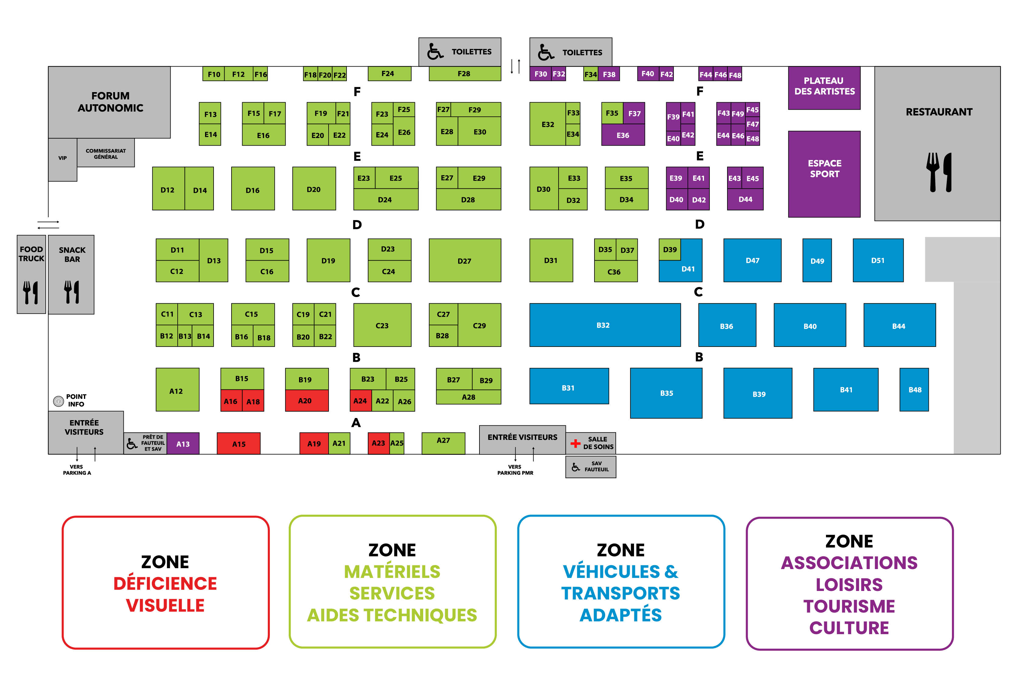 Plan du salon Autonomic Grand Ouest
