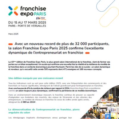 Bilan Franchise Expo Paris 2025