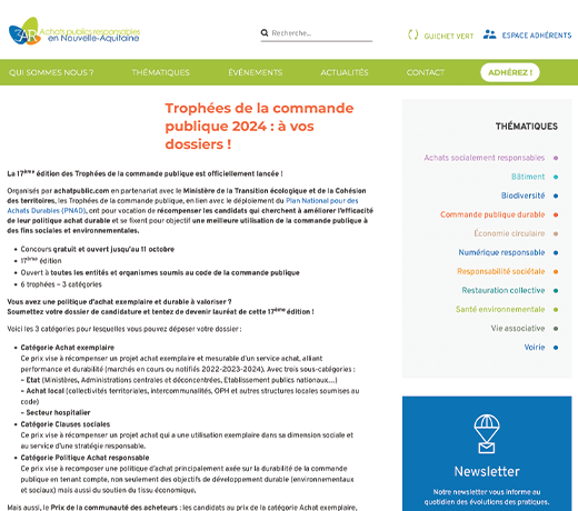 Trophées de la commande publique 2024 : à vos dossiers !