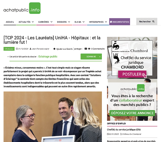 UniHA - Hôpitaux : et la lumière fut !