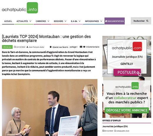 [Lauréats TCP 2024] Montauban : une gestion des déchets exemplaire