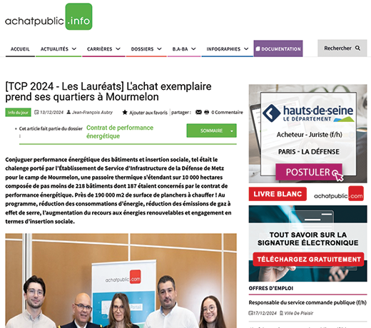 [TCP 2024 - Les Lauréats] L'achat exemplaire prend ses quartiers à Mourmelon