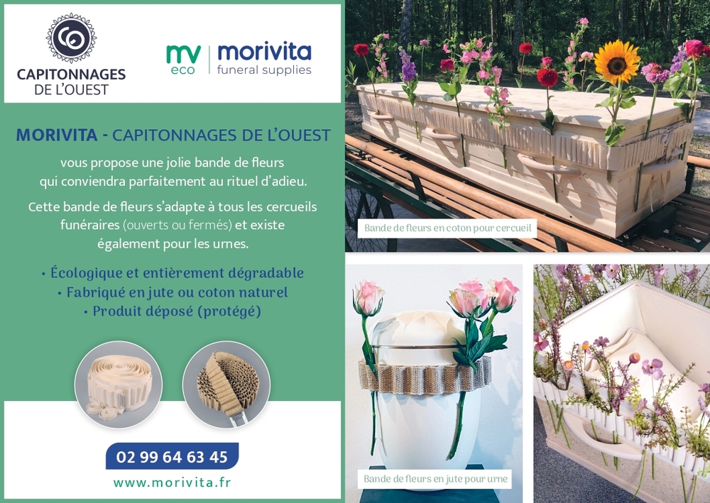 RUBAN DE FLEURS ECOLOGIQUES POUR PERSONNALISATION DES CEREMONIES