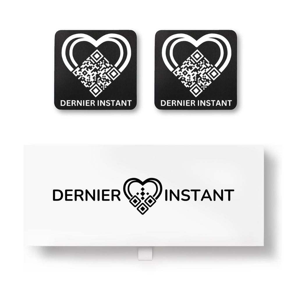Plaque Commémorative avec QR Code - Dernier Instant