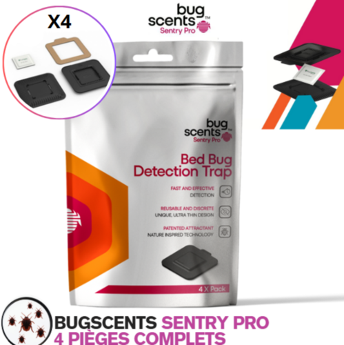 BUGSCENTS SENTRY PRO DISPOSITIF DE DÉTECTION DES PUNAISES DE LIT