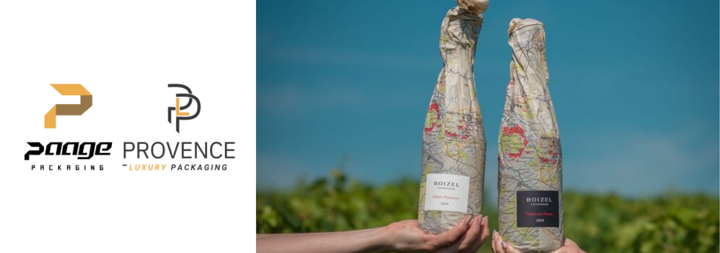 Des habillages de bouteilles compostables pour Champagne Boizel et Champagne Philipponnat par Provence Luxury Packaging