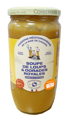 SOUPE DE LOUPS ET DORADES ROYALES 800G