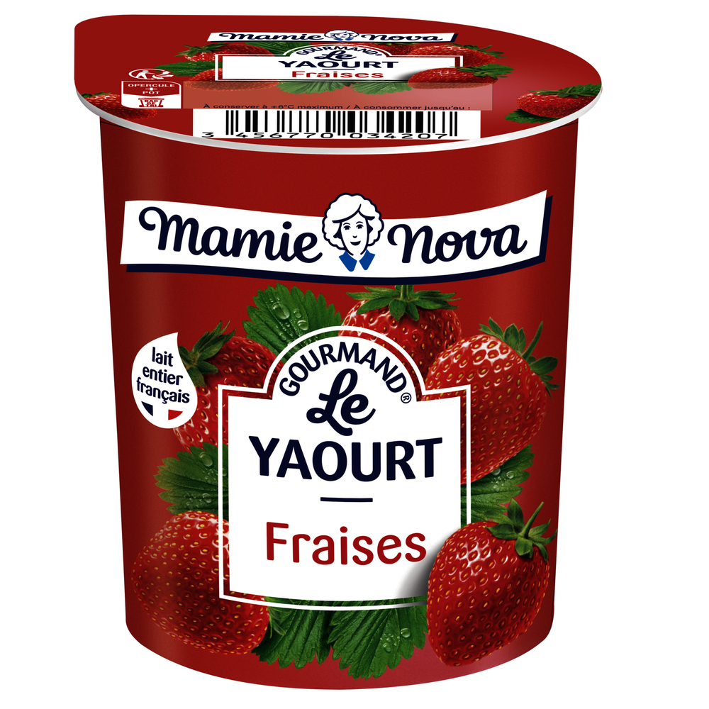 Yt gourmand fraise LFR (150Gx12) Nova - 60325 -
