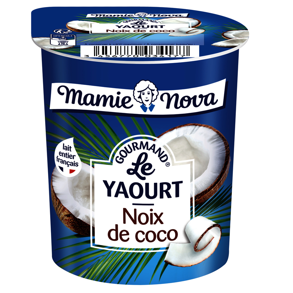 Yt gourmand noix coco LFR (150Gx12) Nova - 60326 -