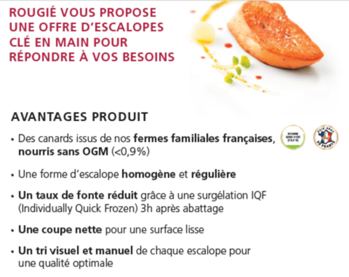 ESCALOPE DE FOIE GRAS 40-60 GR