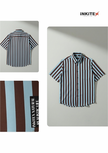 Double Collar Short Sleeve Shirt