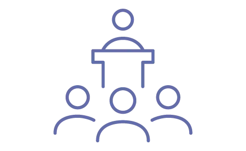 Speaking slot at briefings 