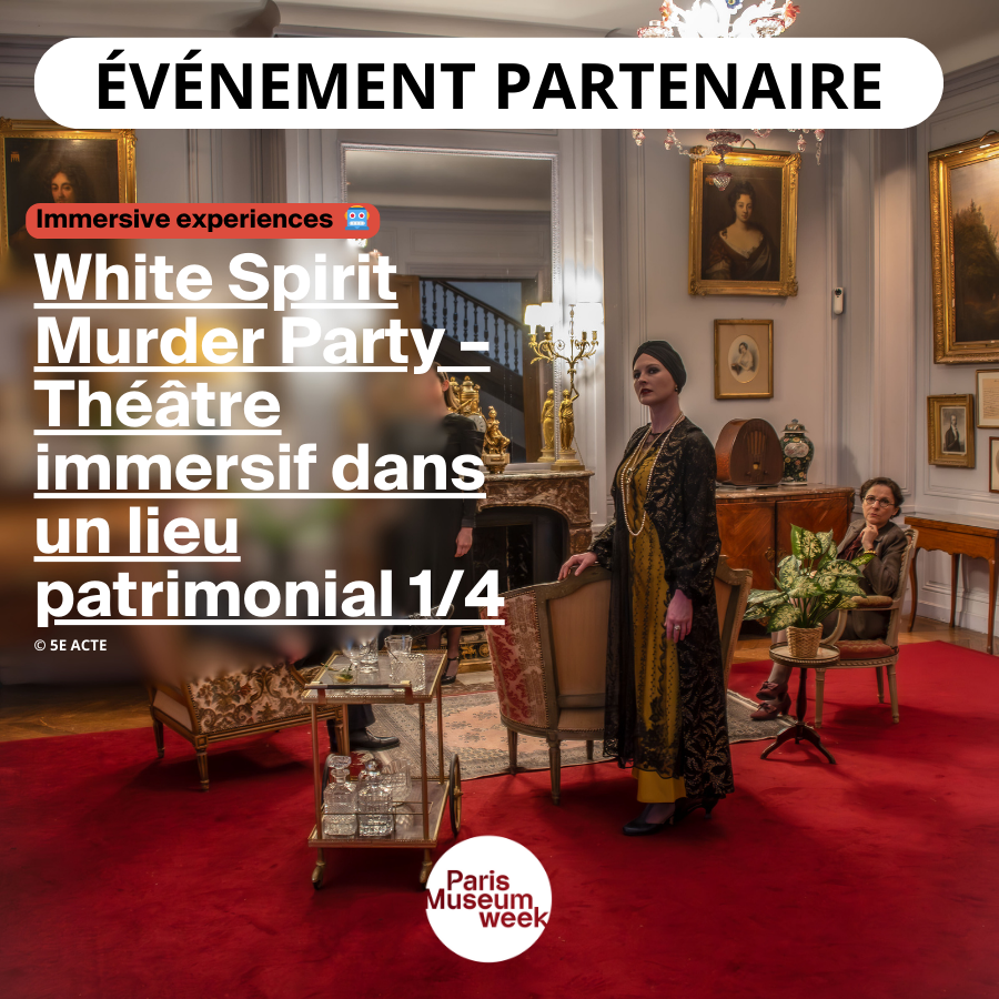 Visuel de White Spirit Murder Party – Théâtre immersif dans un lieu patrimonial