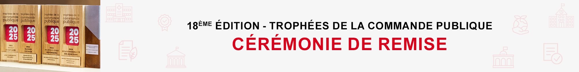 Cérémonie de remise des Trophées de la commande publique