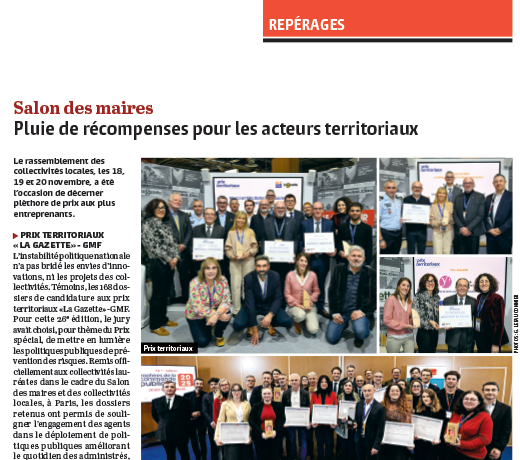 Salon des maires - Pluie de récompenses pour les acteurs territoriaux