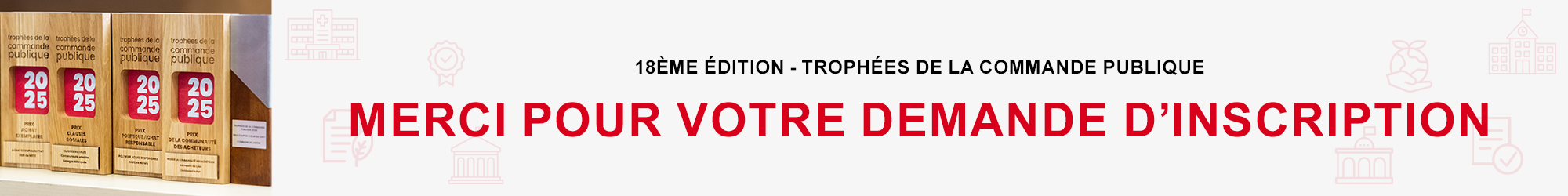 Merci pour votre demande d'inscription