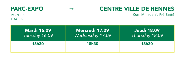 Parc-Expo vers Centre de Rennes