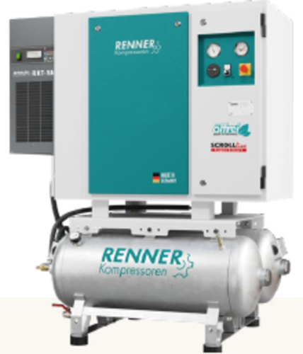 Compresseur SCROLL SLDK-NEO I 3,7 - 8 bar sur réservoir galvanisé 250 litres